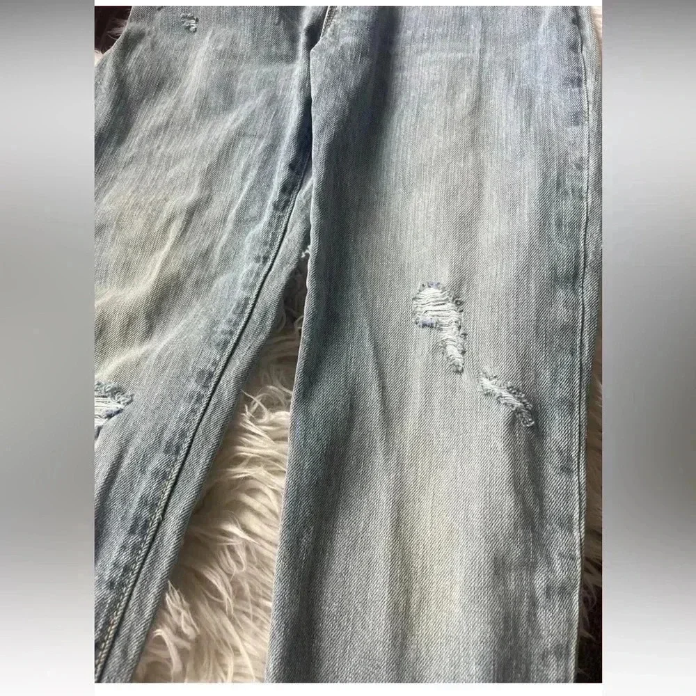 GAP Destructed Denim Overalls Size XL Girls
